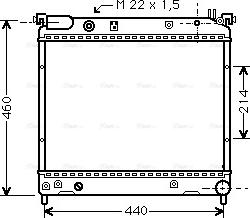 Ava Quality Cooling SZ 2025 - Радиатор, охлаждане на двигателя vvparts.bg