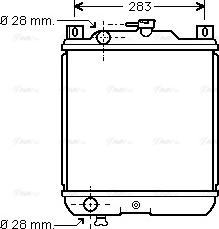 Ava Quality Cooling SZ 2020 - Радиатор, охлаждане на двигателя vvparts.bg