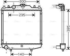 Ava Quality Cooling SZ 2028 - Радиатор, охлаждане на двигателя vvparts.bg