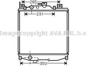 Ava Quality Cooling SZ 2022 - Радиатор, охлаждане на двигателя vvparts.bg