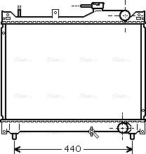 Ava Quality Cooling SZ 2079 - Радиатор, охлаждане на двигателя vvparts.bg