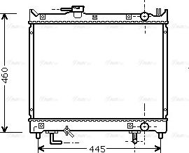 Ava Quality Cooling SZ 2071 - Радиатор, охлаждане на двигателя vvparts.bg