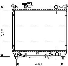 Ava Quality Cooling SZ 2072 - Радиатор, охлаждане на двигателя vvparts.bg