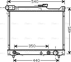 Ava Quality Cooling SZ 2077 - Радиатор, охлаждане на двигателя vvparts.bg