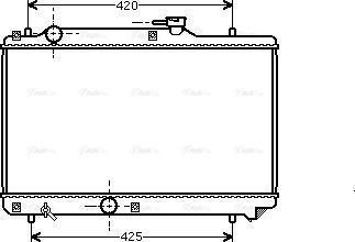 Ava Quality Cooling SZA2035 - Радиатор, охлаждане на двигателя vvparts.bg