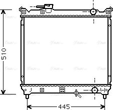 Ava Quality Cooling SZA2033 - Радиатор, охлаждане на двигателя vvparts.bg