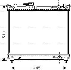 Ava Quality Cooling SZA2024 - Радиатор, охлаждане на двигателя vvparts.bg