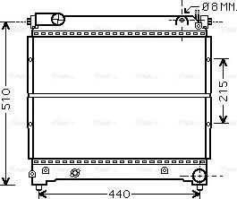 Ava Quality Cooling SZA2074 - Радиатор, охлаждане на двигателя vvparts.bg