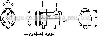 Ava Quality Cooling SZAK069 - Компресор, климатизация vvparts.bg