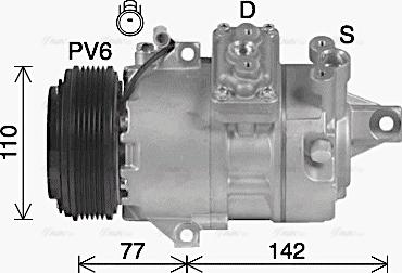 Ava Quality Cooling SZAK156 - Компресор, климатизация vvparts.bg