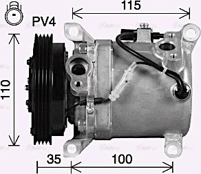 Ava Quality Cooling SZAK164 - Компресор, климатизация vvparts.bg