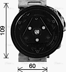 Ava Quality Cooling SZAK164 - Компресор, климатизация vvparts.bg