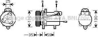 Ava Quality Cooling SZ K069 - Компресор, климатизация vvparts.bg