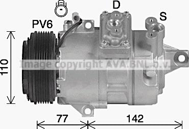 Ava Quality Cooling SZK156 - Компресор, климатизация vvparts.bg