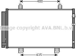 Ava Quality Cooling TO5646D - Кондензатор, климатизация vvparts.bg