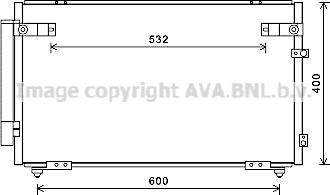 Ava Quality Cooling TO5621D - Кондензатор, климатизация vvparts.bg