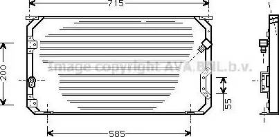 Ava Quality Cooling TO 5190 - Кондензатор, климатизация vvparts.bg