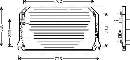 Ava Quality Cooling TO 5254 - Кондензатор, климатизация vvparts.bg