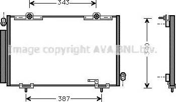 Ava Quality Cooling TO5250D - Кондензатор, климатизация vvparts.bg