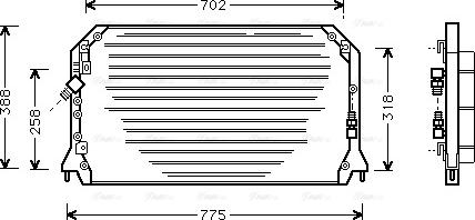 Ava Quality Cooling TO 5253 - Кондензатор, климатизация vvparts.bg