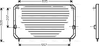 Ava Quality Cooling TO 5202 - Кондензатор, климатизация vvparts.bg