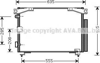 Ava Quality Cooling TO5280D - Кондензатор, климатизация vvparts.bg