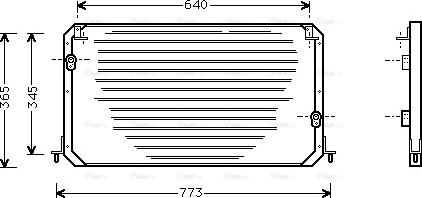 Ava Quality Cooling TO 5224 - Кондензатор, климатизация vvparts.bg