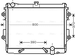 Ava Quality Cooling TO 2491 - Радиатор, охлаждане на двигателя vvparts.bg