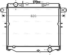 Ava Quality Cooling TO 2477 - Радиатор, охлаждане на двигателя vvparts.bg