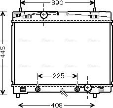 Ava Quality Cooling TO2577 - Радиатор, охлаждане на двигателя vvparts.bg