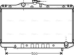 Ava Quality Cooling TO 2099 - Радиатор, охлаждане на двигателя vvparts.bg