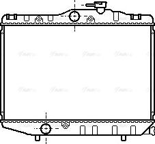 Ava Quality Cooling TO 2038 - Радиатор, охлаждане на двигателя vvparts.bg