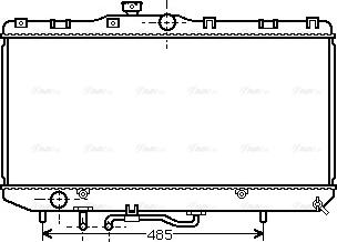 Ava Quality Cooling TO 2146 - Радиатор, охлаждане на двигателя vvparts.bg