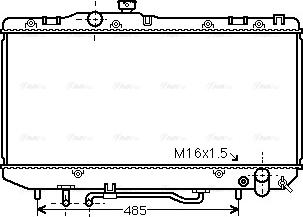 Ava Quality Cooling TO 2143 - Радиатор, охлаждане на двигателя vvparts.bg