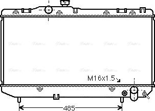 Ava Quality Cooling TO 2142 - Радиатор, охлаждане на двигателя vvparts.bg