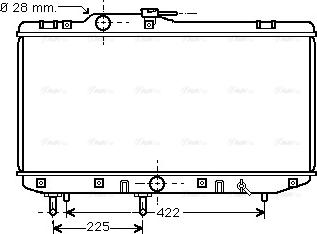 Ava Quality Cooling TO 2151 - Радиатор, охлаждане на двигателя vvparts.bg