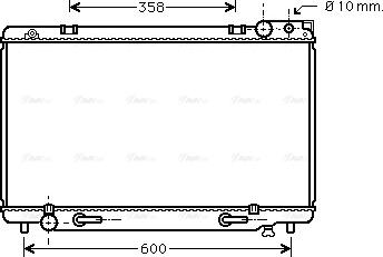 Ava Quality Cooling TO 2160 - Радиатор, охлаждане на двигателя vvparts.bg