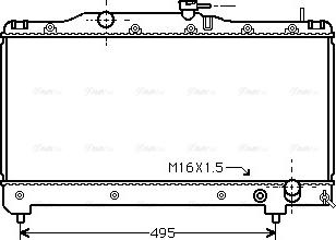 Ava Quality Cooling TO 2163 - Радиатор, охлаждане на двигателя vvparts.bg