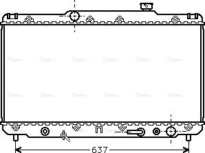 Ava Quality Cooling TO 2186 - Радиатор, охлаждане на двигателя vvparts.bg