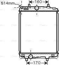 Ava Quality Cooling TO 2359 - Радиатор, охлаждане на двигателя vvparts.bg