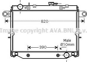 Ava Quality Cooling TO2354 - Радиатор, охлаждане на двигателя vvparts.bg