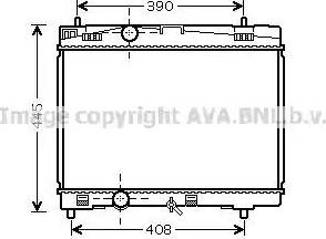 Ava Quality Cooling TO 2357 - Радиатор, охлаждане на двигателя vvparts.bg