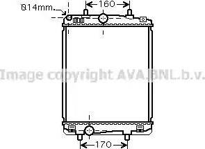 Ava Quality Cooling TOA2359 - Радиатор, охлаждане на двигателя vvparts.bg