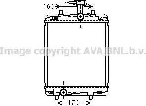 Ava Quality Cooling TO 2363 - Радиатор, охлаждане на двигателя vvparts.bg