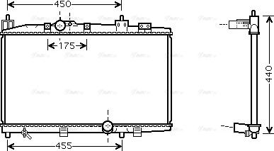 Ava Quality Cooling TO 2318 - Радиатор, охлаждане на двигателя vvparts.bg