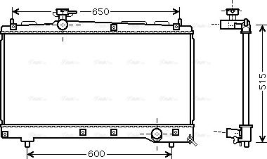 Ava Quality Cooling TO 2331 - Радиатор, охлаждане на двигателя vvparts.bg