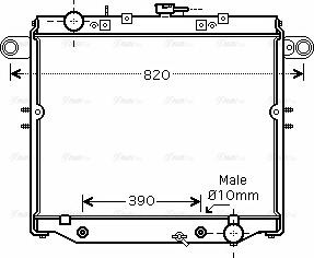 Ava Quality Cooling TO 2329 - Радиатор, охлаждане на двигателя vvparts.bg