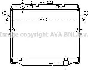 Ava Quality Cooling TO 2379 - Радиатор, охлаждане на двигателя vvparts.bg