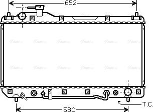 Ava Quality Cooling TO 2298 - Радиатор, охлаждане на двигателя vvparts.bg