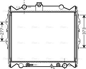 Ava Quality Cooling TO 2249 - Радиатор, охлаждане на двигателя vvparts.bg